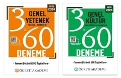 Öğreti 2024 KPSS Genel Yetenek + Genel Kültür 6 Deneme 2 li Set Öğreti Akademi