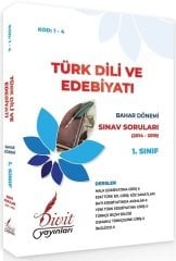Divit Açıköğretim 1-4 1. Sınıf Bahar Türk Dili Edebiyatı Çıkmış Sınav Soruları 2014-2019 Divit Yayınları