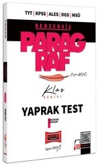 Yargı TYT KPSS ALES DGS Benzersiz Paragraf Yaprak Test Klas Serisi Yargı Yayınları