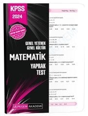 Pegem 2024 KPSS Matematik Yaprak Test Pegem Akademi Yayınları