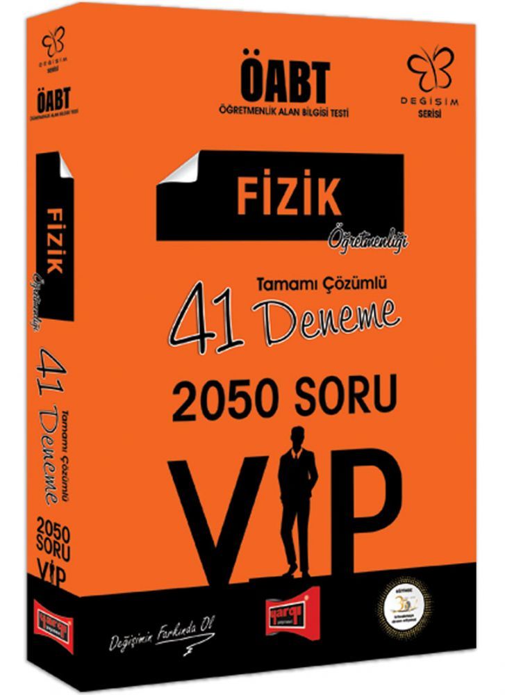 SÜPER FİYAT Yargı 2019 ÖABT VIP Fizik Öğretmenliği 41 Deneme Çözümlü Yargı Yayınları