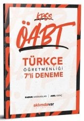 SÜPER FİYAT Aklımdavar ÖABT Türkçe Öğretmenliği 7 Deneme Aklımdavar Yayıncılık