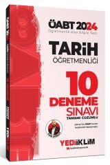 Yediiklim 2024 ÖABT Tarih Öğretmenliği 10 Deneme Çözümlü - Yasin Korkut Yediiklim Yayınları