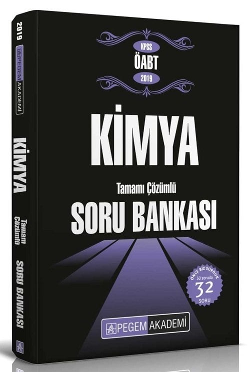 Pegem 2019 ÖABT Kimya Soru Bankası Çözümlü Pegem Akademi Yayınları