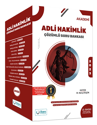 İlken 2023 Adli Hakimlik Akademi Soru Bankası Modüler Set Çözümlü 13. Baskı İlken Yayınları