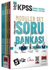 Yargı 2024 KPSS Genel Yetenek Genel Kültür 5Yüz Soru Bankası Modüler Set Çözümlü Yargı Yayınları