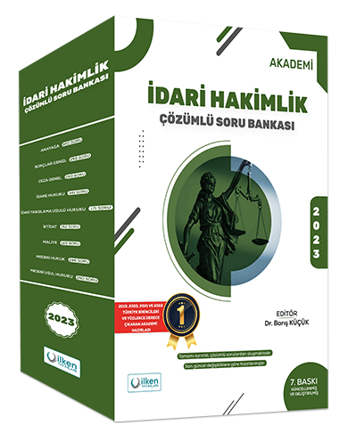 İlken 2023 İdari Hakimlik Akademi Soru Bankası Modüler Set Çözümlü 7. Baskı İlken Yayınları