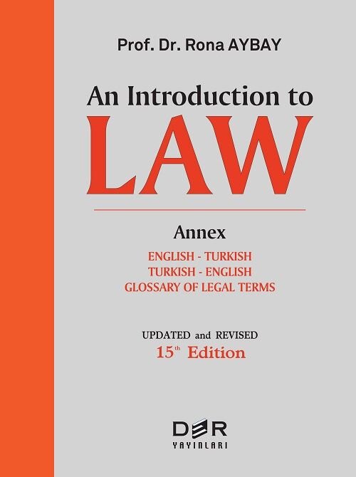 Der Yayınları An Introduction To Law 15. Baskı - Rona Aybay Der Yayınları