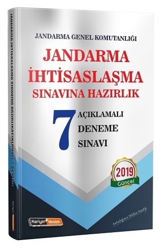 Kariyer Meslek Jandarma İhtisaslaşma Sınavları 7 Deneme Açıklamalı Kariyer Meslek Yayınları