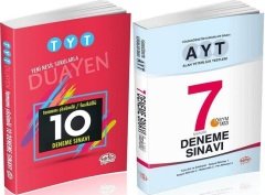 SÜPER FİYAT Editör YKS TYT AYT 10+7 Deneme 2 li Set Editör Yayınları