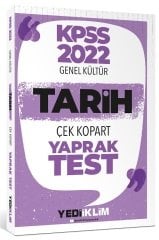 Yediiklim 2022 KPSS Tarih Yaprak Test Çek Kopart Yediiklim Yayınları