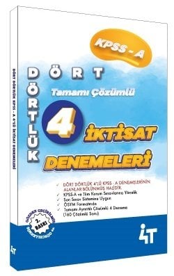 4T Yayınları KPSS A Grubu İktisat Dört Dörtlük 4 Deneme 2. Baskı 4T Yayınları