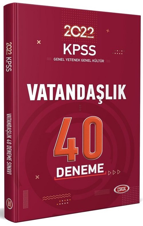 SÜPER FİYAT Data 2022 KPSS Vatandaşlık 40 Deneme Data Yayınları