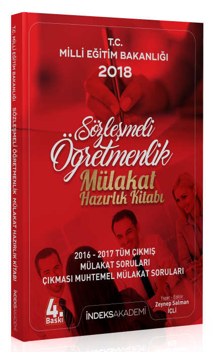 SÜPER FİYAT İndeks Akademi Sözleşmeli Öğretmenlik Mülakat Hazırlık Kitabı - Zeynep Salman İçli İndeks Akademi Yayınları