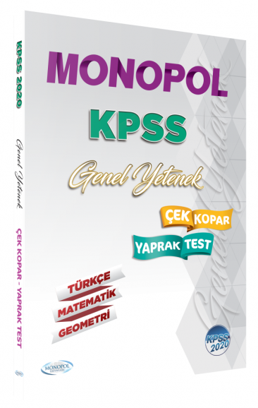 SÜPER FİYAT Monopol 2020 KPSS Genel Yetenek Yaprak Test Monopol Yayınları