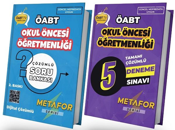 ÖABT TV ÖABT Okul Öncesi Metafor Serisi Soru + 5 Deneme 2 li Set ÖABT TV Yayınları