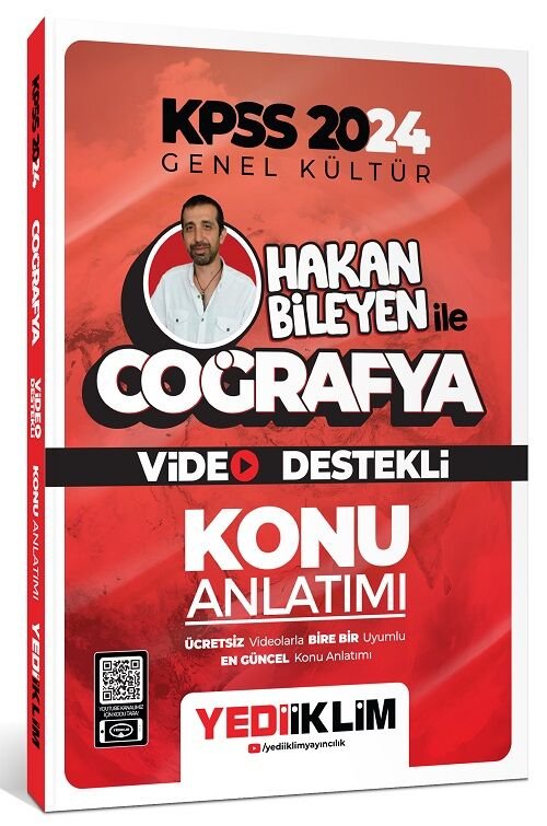 Yediiklim 2024 KPSS Coğrafya Konu Anlatımı Video Destekli - Hakan Bileyen Yediiklim Yayınları