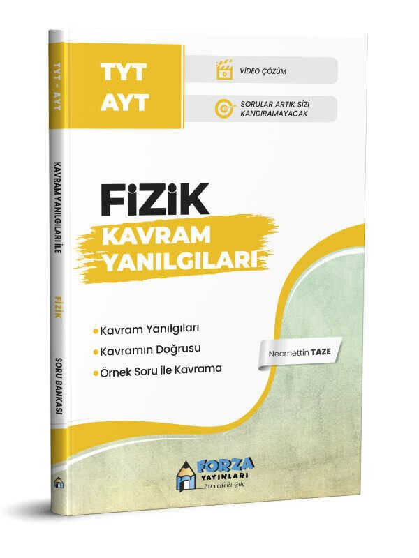 Forza YKS TYT AYT Fizik Kavram Yanılgıları Forza Yayınları