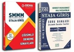 Deha SMMM Staja Giriş Soru Bankası + 7 Deneme Sınavı 2 li Set Deha Yayınları