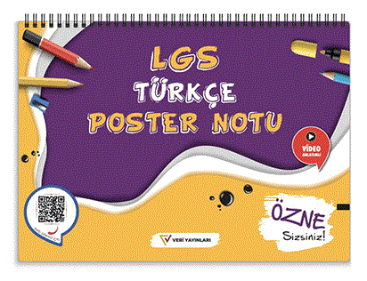 Veri Yayınları 8. Sınıf LGS Türkçe Poster Notu Veri Yayınları