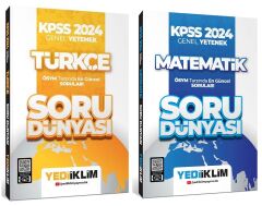 Yediiklim 2024 KPSS Türkçe+Matematik Soru Dünyası Soru Bankası 2 li Set Yediiklim Yayınları