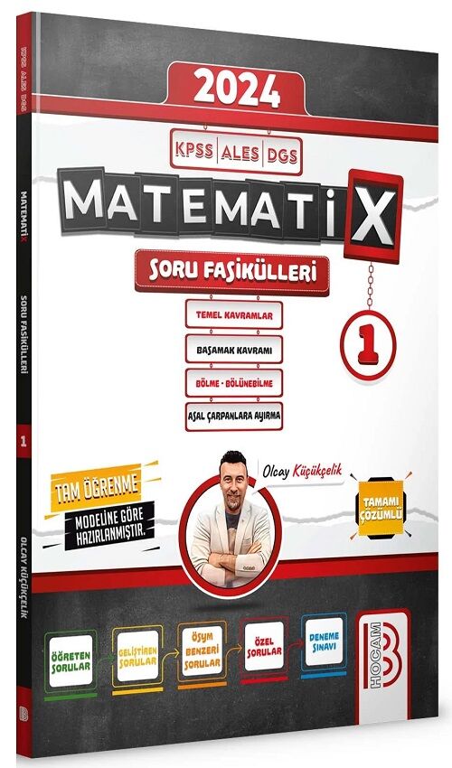 Benim Hocam 2024 KPSS ALES DGS Matematix-1 Matematik Soru Fasikülleri Benim Hocam Yayınları