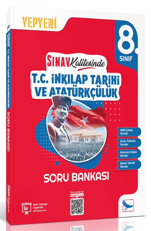 Sınav 8. Sınıf TC İnkılap Tarihi ve Atatürkçülük Sınav Kalitesinde Soru Bankası Sınav Yayınları