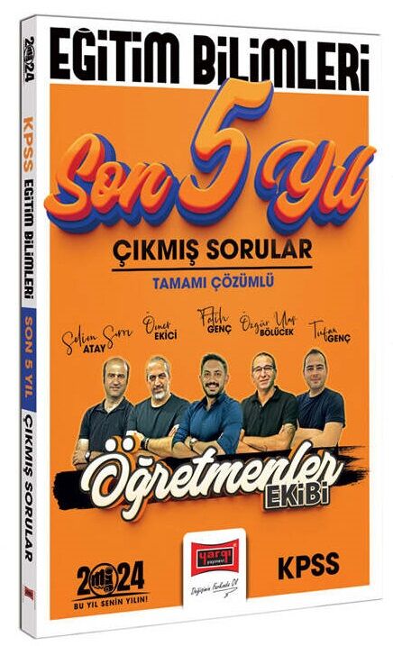 Yargı 2024 KPSS Eğitim Bilimleri Öğretmenler Ekibi Çıkmış Sorular Son 5 Yıl Çözümlü Yargı Yayınları