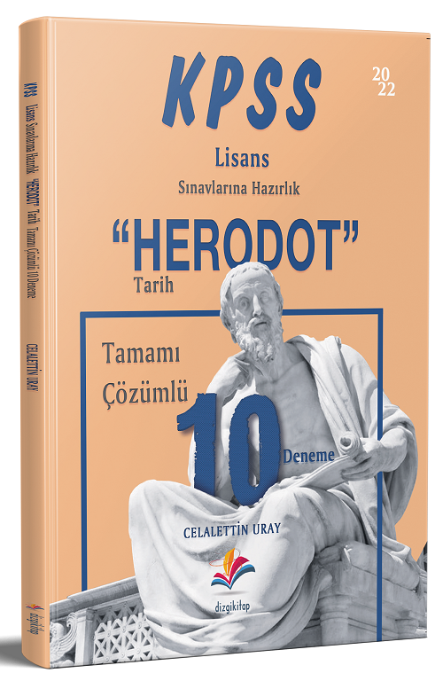 Dizgi Kitap 2022 KPSS Tarih HERODOT 10 Deneme Çözümlü - Celalettin Uray Dizgi Kitap Yayınları