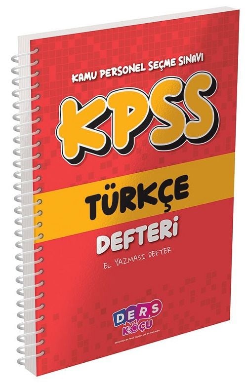 Ders Koçu KPSS Türkçe Defteri Ders Koçu Yayınları