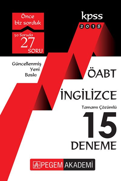 Pegem 2018 ÖABT İngilizce 15 Deneme Çözümlü Pegem Akademi Yayınları