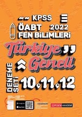 Pegem 2022 ÖABT Fen Bilimleri Öğretmenliği Türkiye Geneli 3 Deneme (10-11-12) Pegem Akademi Yayınları