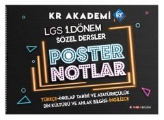 KR Akademi LGS 1. Dönem Sözel Dersler Poster Notlar KR Akademi