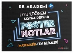 KR Akademi LGS 1. Dönem Sayısal Dersler Poster Notlar KR Akademi