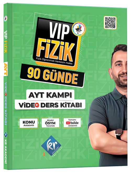 KR Akademi YKS AYT VİP Fizik 90 Günde Kamp Video Ders Kitabı KR Akademi Yayınları