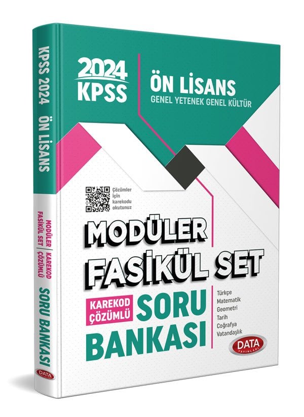 Data 2024 KPSS Ön Lisans Soru Bankası Modüler Fasikül Set Çözümlü Data Yayınları