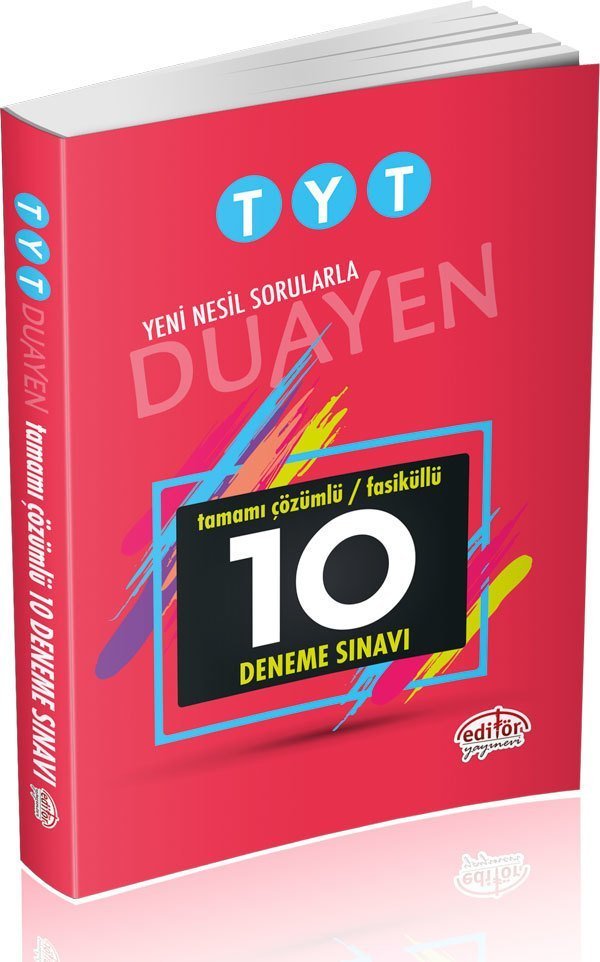 SÜPER FİYAT Editör YKS TYT Duayen 10 Fasikül Deneme Sınavı Çözümlü Editör Yayınları