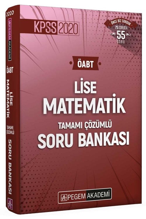 Pegem 2020 ÖABT Lise Matematik Soru Bankası Çözümlü Pegem Akademi Yayınları