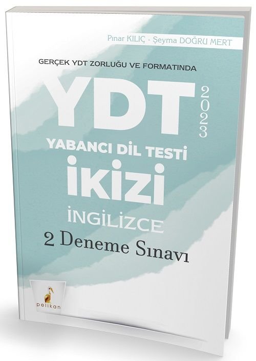 Pelikan 2023 YKS YDT İkizi İngilizce 2 Deneme Pelikan Yayınları