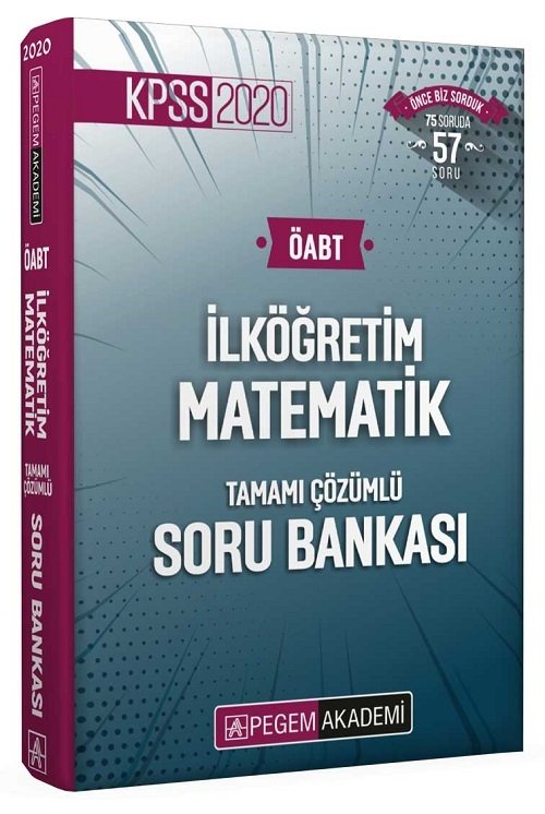 Pegem 2020 ÖABT İlköğretim Matematik Soru Bankası Çözümlü Pegem Akademi Yayınları