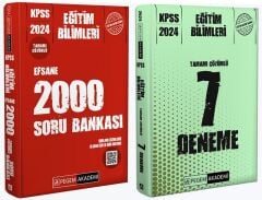 Pegem 2024 KPSS Eğitim Bilimleri EFSANE 2000 Soru + 7 Deneme 2 li Set Pegem Akademi Yayınları