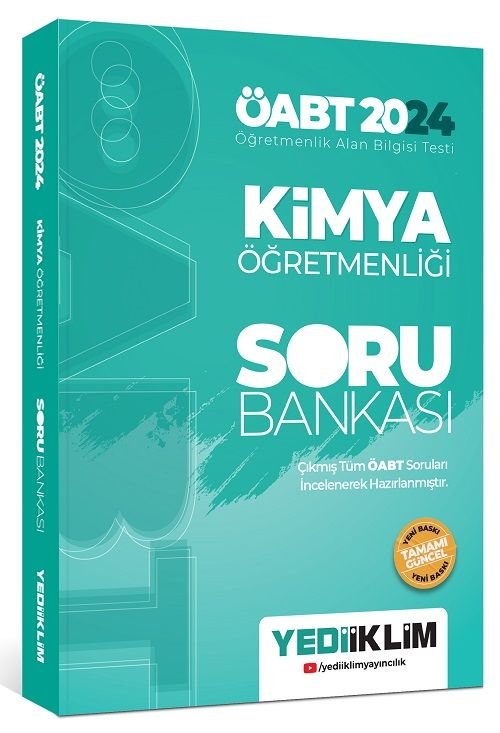 Yediiklim 2024 ÖABT Kimya Öğretmenliği Soru Bankası Çözümlü Yediiklim Yayınları