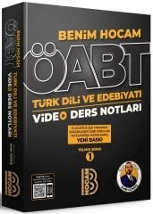 Benim Hocam 2022 ÖABT Türk Dili ve Edebiyatı Video Ders Notları - Kadir Gümüş Benim Hocam Yayınları