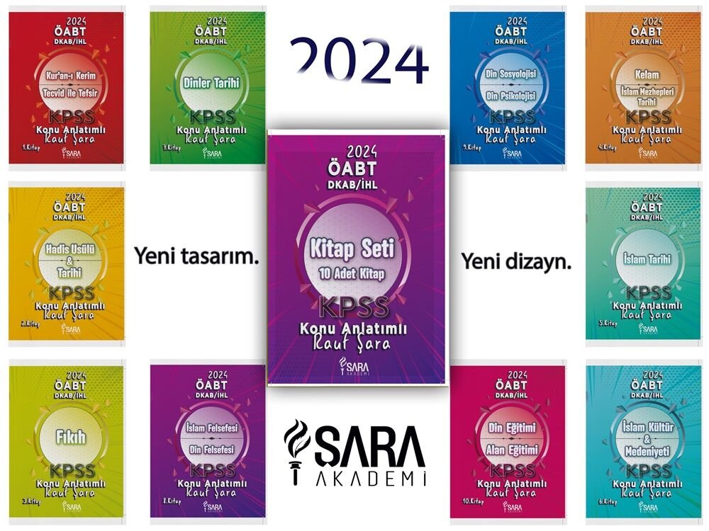 Şara Akademi 2024 ÖABT Din Kültürü ve Ahlak Bilgisi Konu Anlatımlı Modüler Set - Rauf Şara Şara Akademi