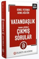 Öğreti 2024 KPSS Vatandaşlık Çıkmış Sorular Son 10 Yıl Çözümlü Öğreti Akademi