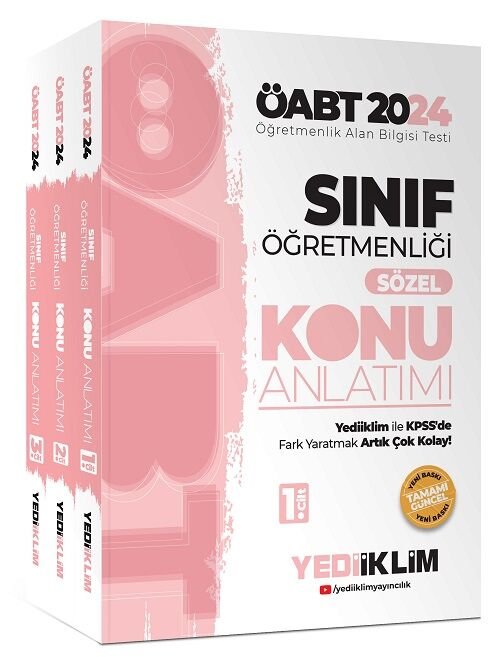 Yediiklim 2024 ÖABT Sınıf Öğretmenliği Konu Anlatımı Modüler Set Yediiklim Yayınları