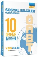 Yediiklim 2022 ÖABT Sosyal Bilgiler Öğretmenliği 10 Deneme Çözümlü Yediiklim Yayınları