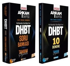 DDY Yayınları 2022 DHBT AHKAM Tüm Adaylar Soru Bankası + 10 Deneme 2 li Set DDY Yayınları