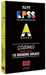 Yargı 2022 KPSS A Grubu Fasikül 10 Deneme Çözümlü Yargı Yayınları