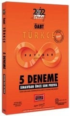 Yargı 2022 ÖABT Türkçe Öğretmenliği Payidar 5 Deneme Sınavı Çözümlü Yargı Yayınları